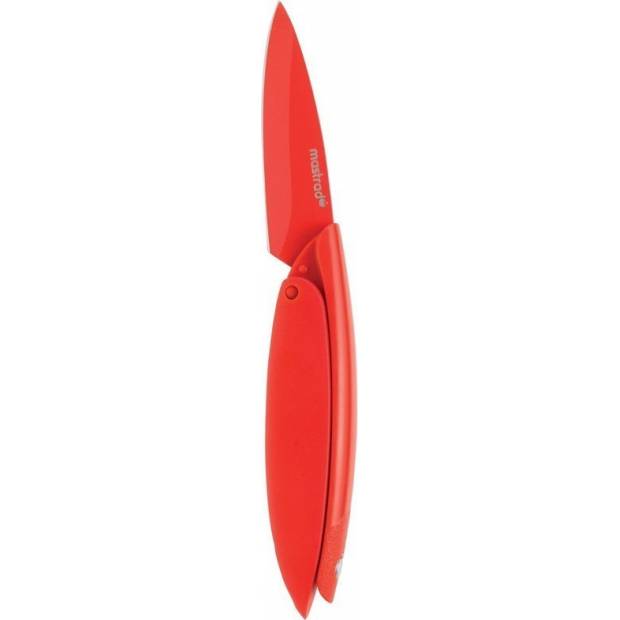 Nerezový nůž skládací Mastrad červený 7,6cm - Mastrad