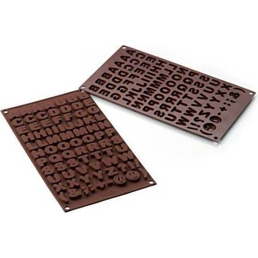 Silikonová forma na čokoládu – abeceda - Silikomart