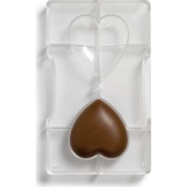 Forma na čokoládu srdce 6,7x6,6cm - Decora