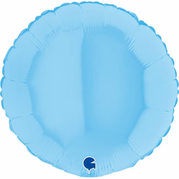 Nafukovací balónek kulatý 46cm světle modrý - Grabo