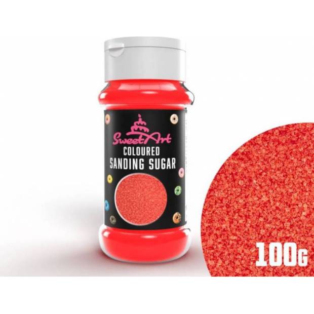 SweetArt dekorační cukr červený (100 g)