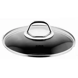 Poklice pro varné nádobí Black Edition  - O 24 cm, sklo-nerez- - Fissler
