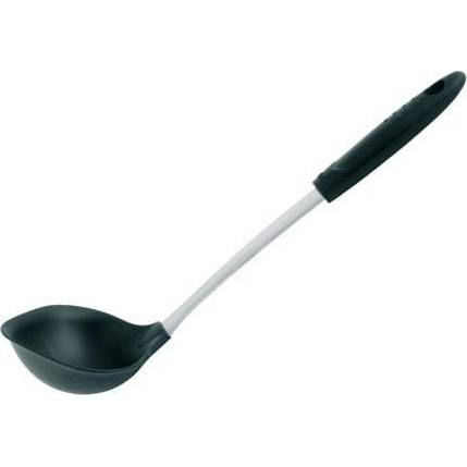 Naběračka kuchyňská – O 10 cm, nerez / plast – Black edition - Fissler