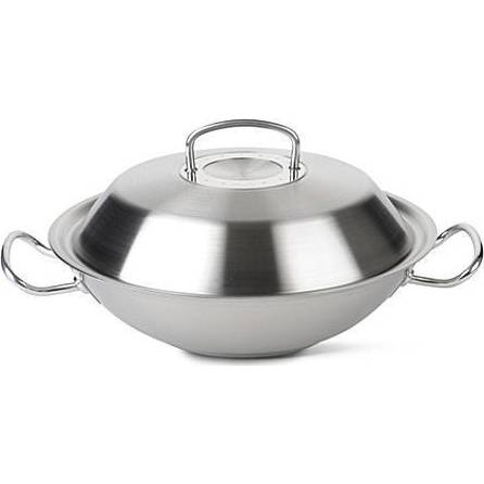 Pánev WOK nerezová – s poklicí – Original profi collection® - Fissler