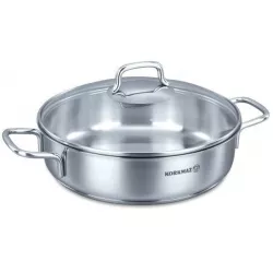 Nerezový hrnec Perla nízký 24cm - Korkmaz