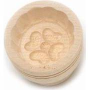 Forma na máslo kruhová - 30 g - javorové dřevo - Klawe