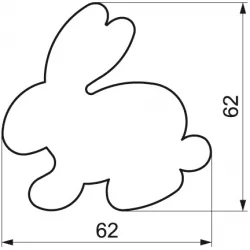 Vykrajovátko zajíček 6,2cm - Smolík
