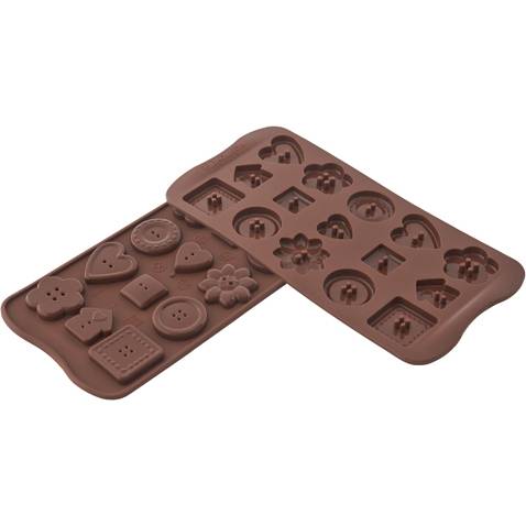 Silikonová forma na čokoládu – knoflíčky - Silikomart