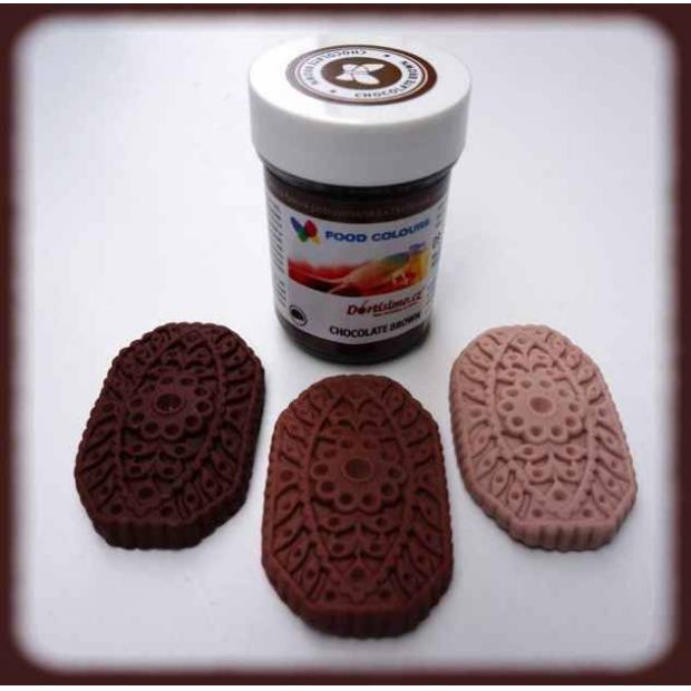 Gelová barva  (Chocolate Brown) čokoládová 35 g - Food Colours