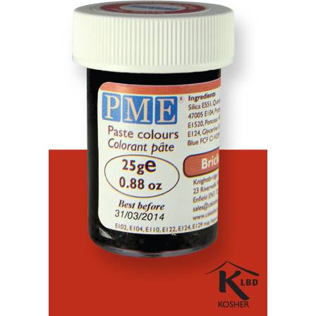PME gelová barva - cihlově červená - PME