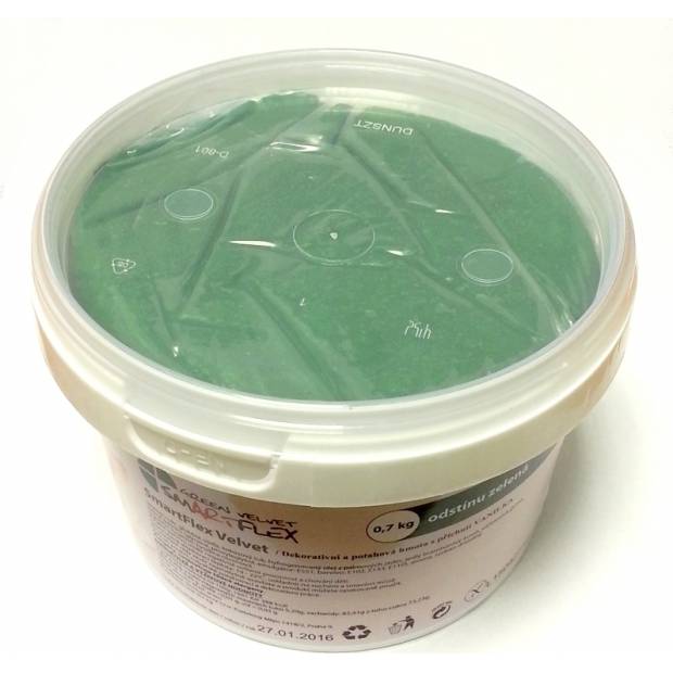 Potahovací a modelovací hmota - Green  Velvet Vanilka 0,7Kg - Smartflex Velvet