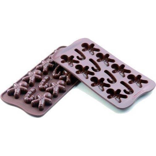 Silikonová forma na čokoládu – pan perníček - Silikomart