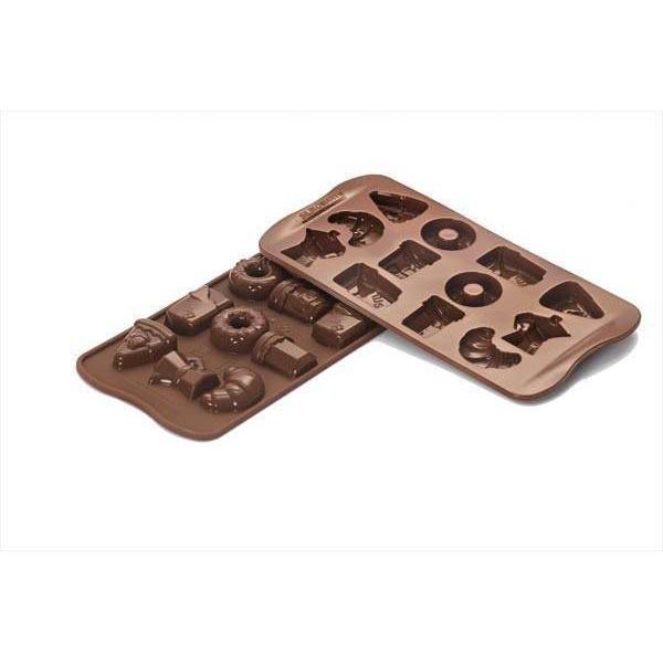 Silikonová forma na čokoládu – snídaně - Silikomart