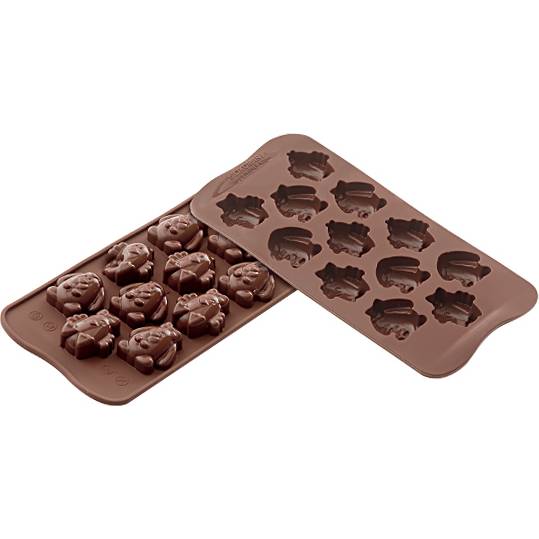 Silikonová forma na čokoládu – velikonoční zvířátka - Silikomart