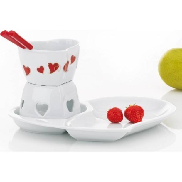 Fondue set na čokoládu se srdíčky Sweety KL- 66408 - Kela