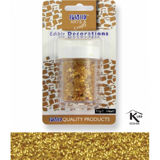 Sypání Glitter Flakes - zlaté - PME