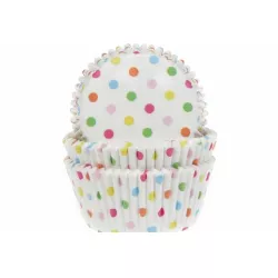 Papírový košíček na muffiny puntíkovaný 50ks - House of Marie