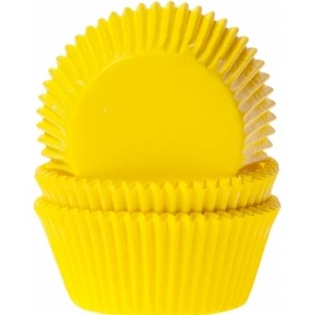 Košíček na muffiny papírový žlutý 50ks - House of Marie