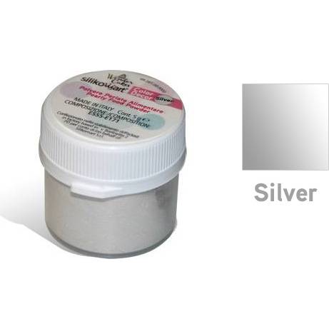 Prachová barva 5g - stříbrná - Silikomart