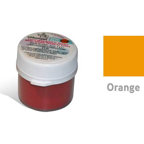 Prachová barva vodou rozpustná 5g - oranžová - Silikomart