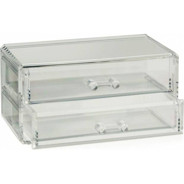 Šperkovnice  SAFIRA plast, transparent, 18,5x10x9,5cm - Kela