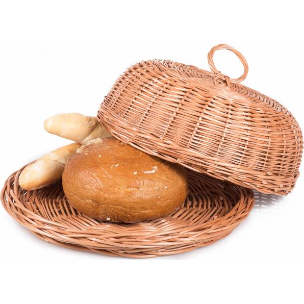 Proutěný chlebník kulatý 33x13cm - Jipro