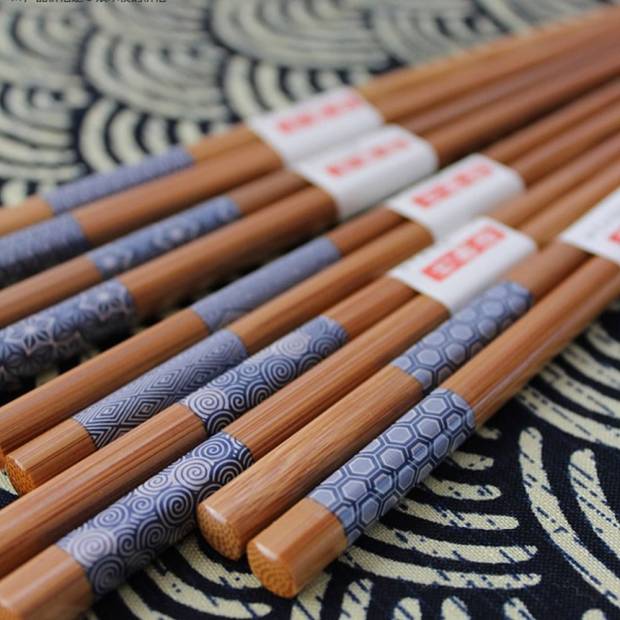Čínské hůlky 5 párů bambus - Barekom