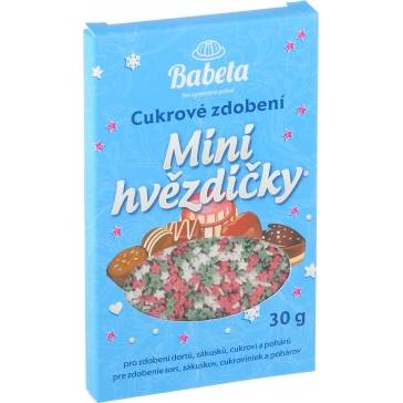 Cukrové zdobení hvězdičky MINI 30g -