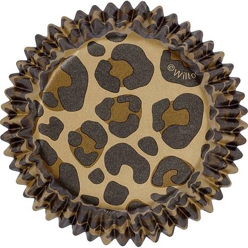 Papírový košíček Leopard 50x32mm 75ks - Wilton