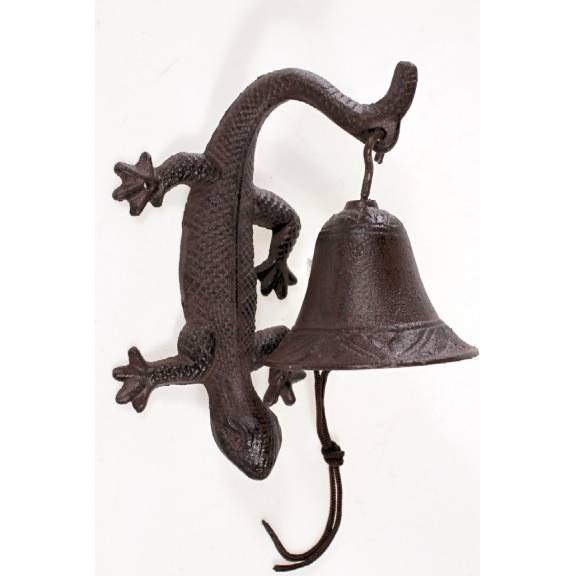 Litinový zvonek s motivem ještěrky - IntArt