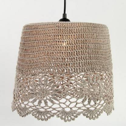 Stínidlo na lampu Crochet háčkované - Decostar