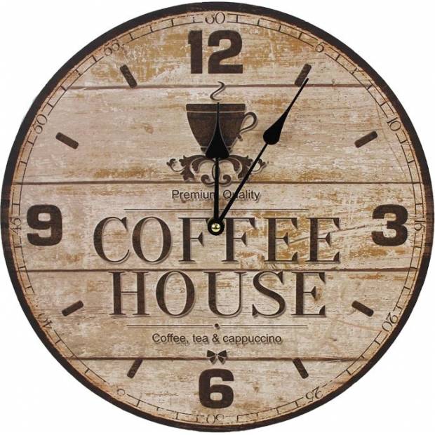 Hodiny Coffee House, průměr 34 cm - Morex