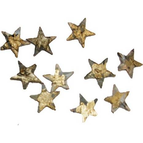 Hvězdičky v retro stylu - zlaté, 120 ks - Morex