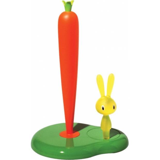 Stojan na papírové utěrky Bunny & Carrot zelený - Alessi