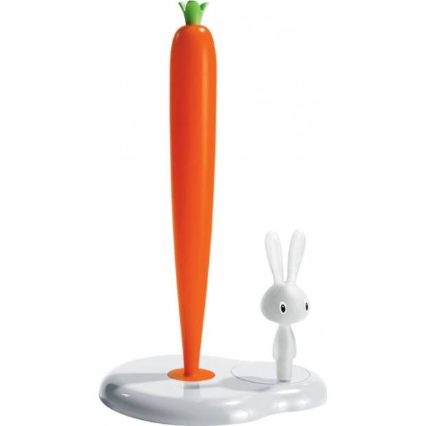 Stojan na papírové utěrky Bunny & Carrot bílý - Alessi