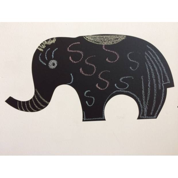 Nálepka na zeď Veselý slon - Nalepovací tabule