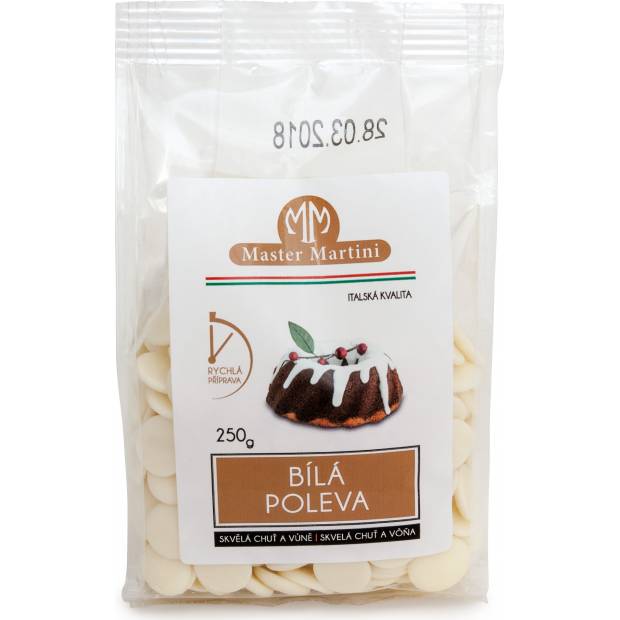 Bílá poleva 250g - Master Martini