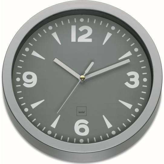 Nástěnné hodiny Mardrid 20cm šedé - Kela