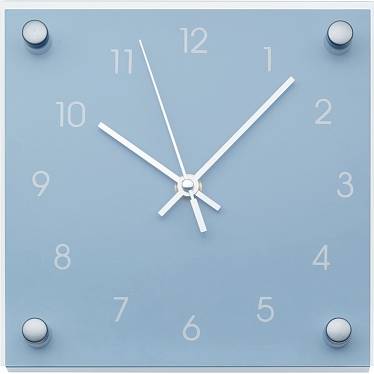 Nástěnné hodiny Bristol modré - Kela