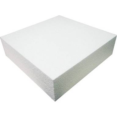 Polystyrenová maketa na dort čtverec 20x20x7,5 - Decora