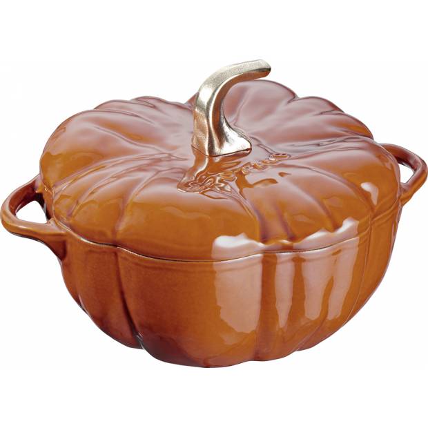 Litinový hrnec ve tvaru dýně s poklicí skořicová 24 cm 3,45 l 11124806 Staub