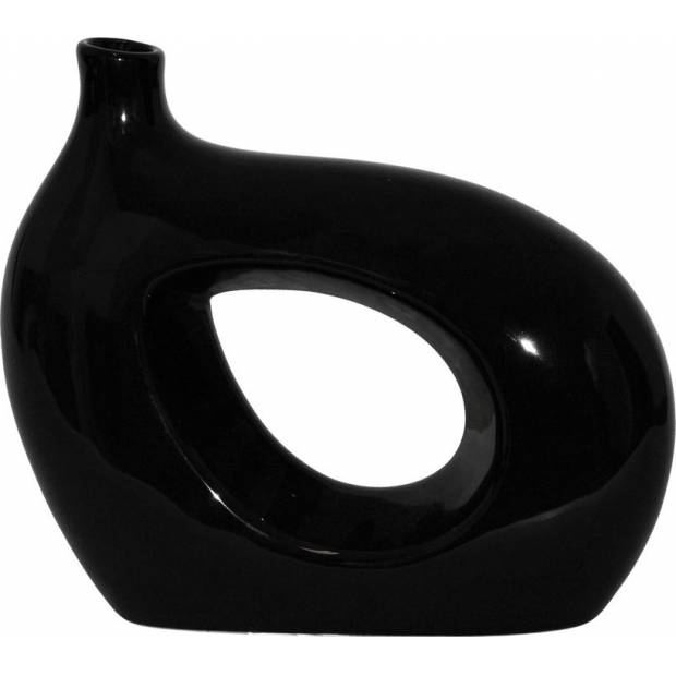 Váza keramická černá HL667283 Art