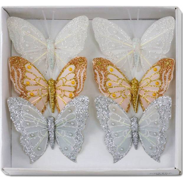 Motýl s klipem, cena za 12ks tj.1 box MO809539 Art