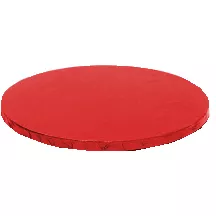 Kulatá podložka pod dort červená 30x1,2 cm - Decora