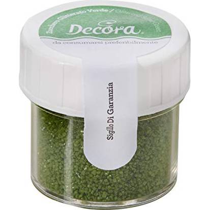 Třpytivý cukr zelený 9g - Decora