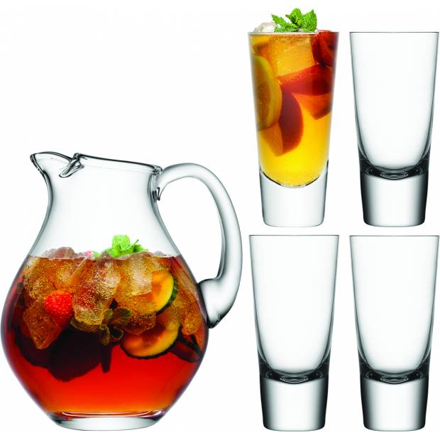 LSA dárkový set Bar, 4 sklenice (315 ml) a džbán (2,8l), čiré G1092-00-991 LSA International