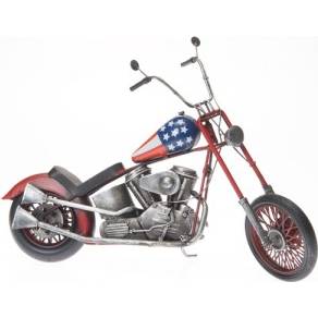 Plechový model motorky chopper USA 41cm - IntArt