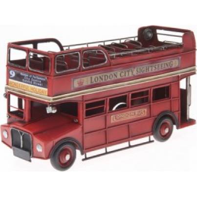 Plechový model autobus double decker Londýn 32cm - IntArt