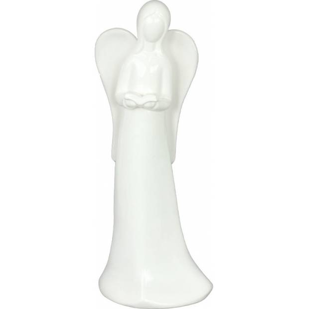 Anděl keramický bílý DSL09M028-3 Art