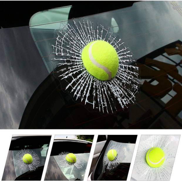 Samolepka na auto 3D rozbité sklo - Nalepovací tabule